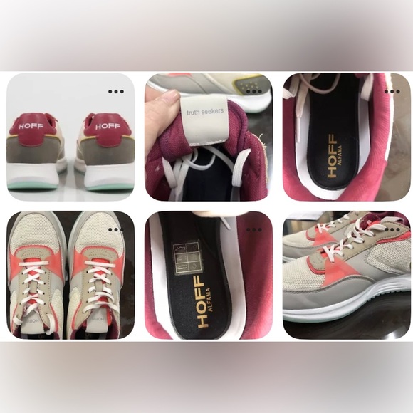 HOFF Womens Suede Sneakers Size 7 Colorblock Shoes - Picture 2 of 7